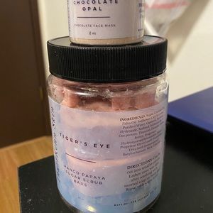 Sugar Scrub and Chocolate Face Mask